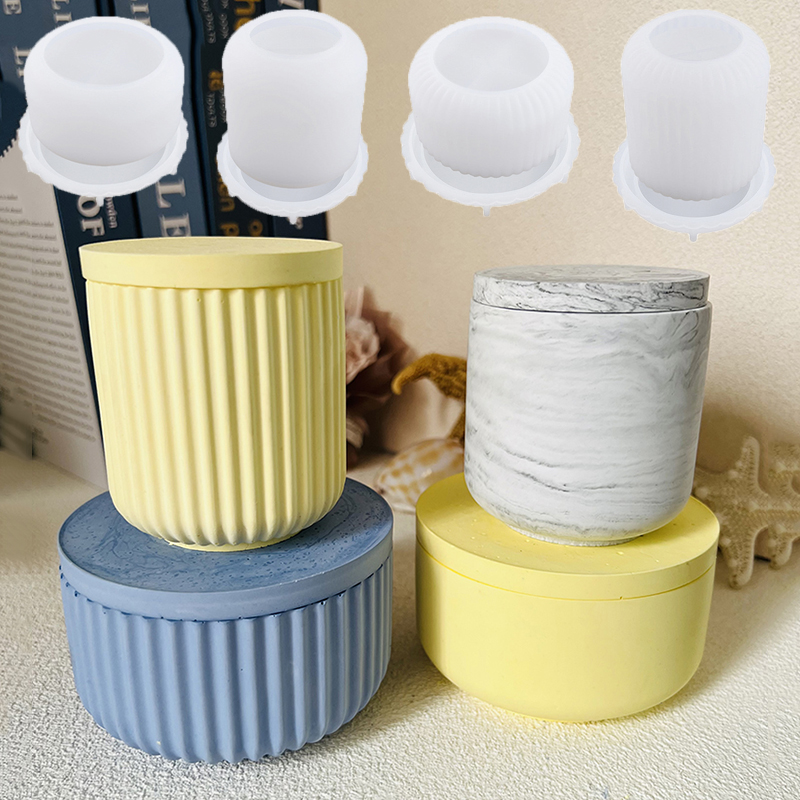 Cement Candle Jar Silicone Mol - Potsticker Mold ulasan dan harga
